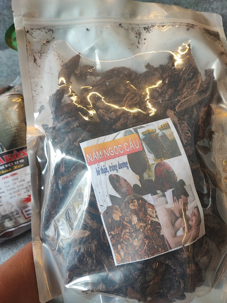 Nấm ngọc cẩu khô thái lát