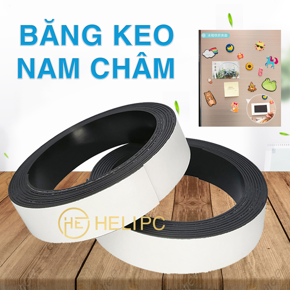 Nam châm dẻo có băng keo cuộn dài 1m, 2m, 3m làm bảng tên, ghi thông tin lên bảng từ, tủ lạnh, rèm cửa sổ, lưới tản nhiệt