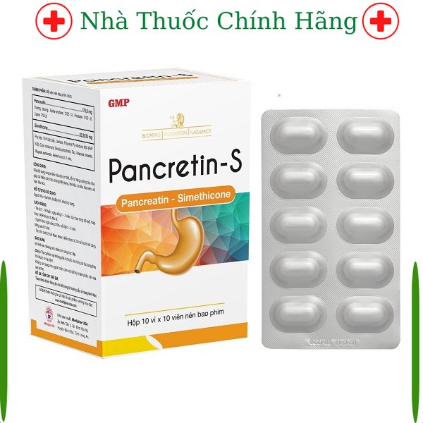 Pancretin-S bổ sung enzyme tiêu hóa cho cơ thể, tăng cường tiêu hóa s ch