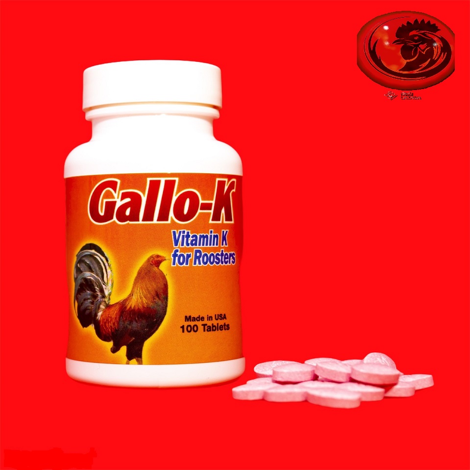 GALLO K - Viên uống bổ sung dinh dưỡng cho gà đá 1 HỘP 100 VIÊN