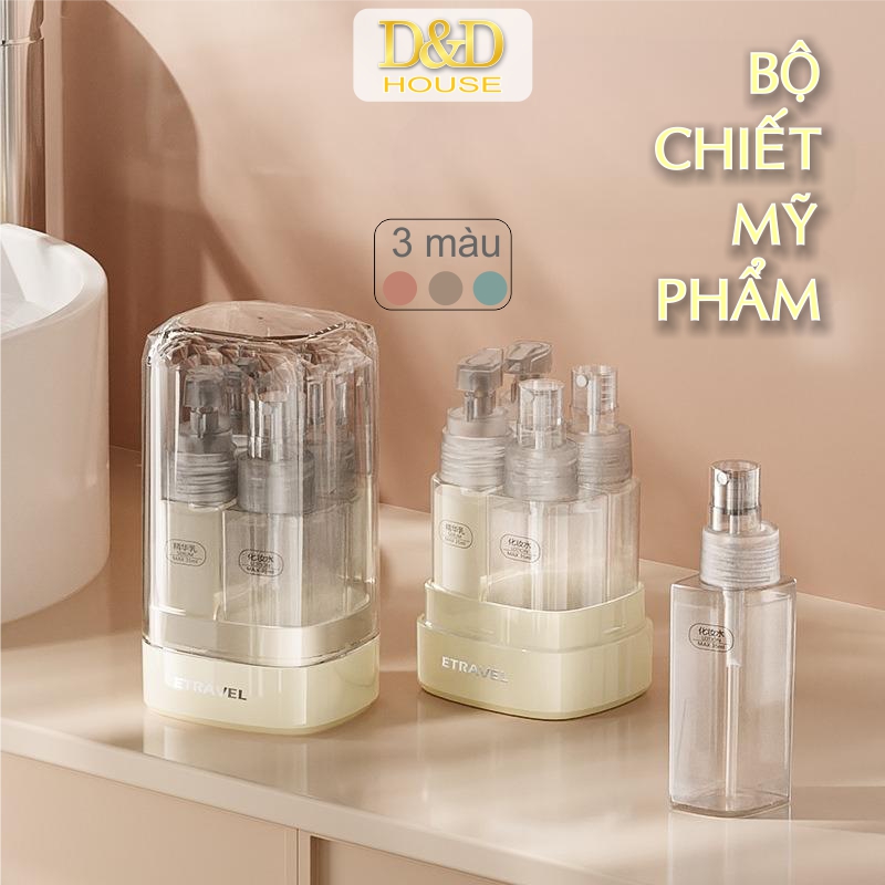 Bộ chiết mỹ phẩm du lịch cao cấp 5 trong 1 - Etravel sub-bottling