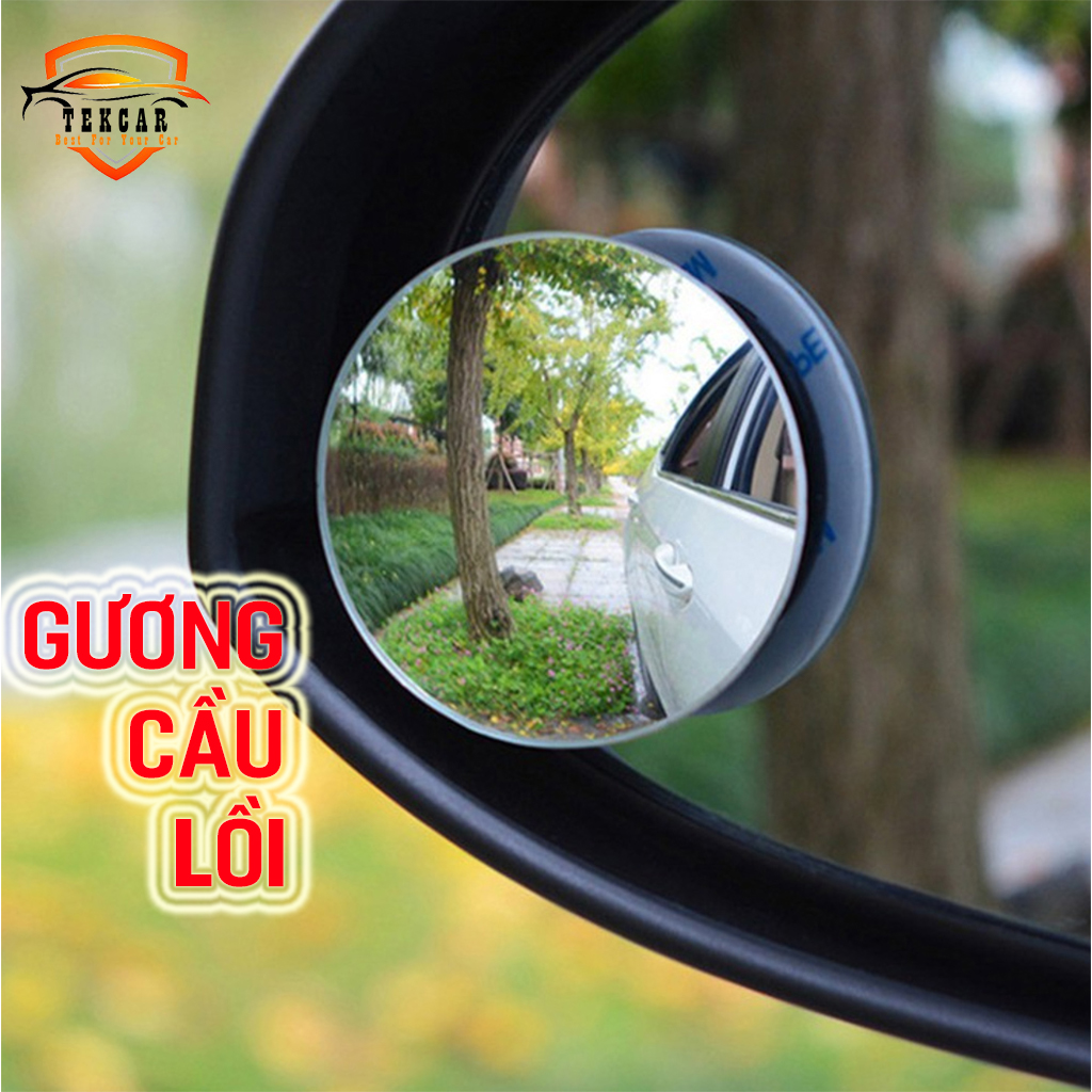 Gương cầu lồi ô tô 360 độ gắn kính chiếu hậu, hỗ trợ tầm nhìn góc rộng, có thể xoay 360 độ dùng cho xe hơi