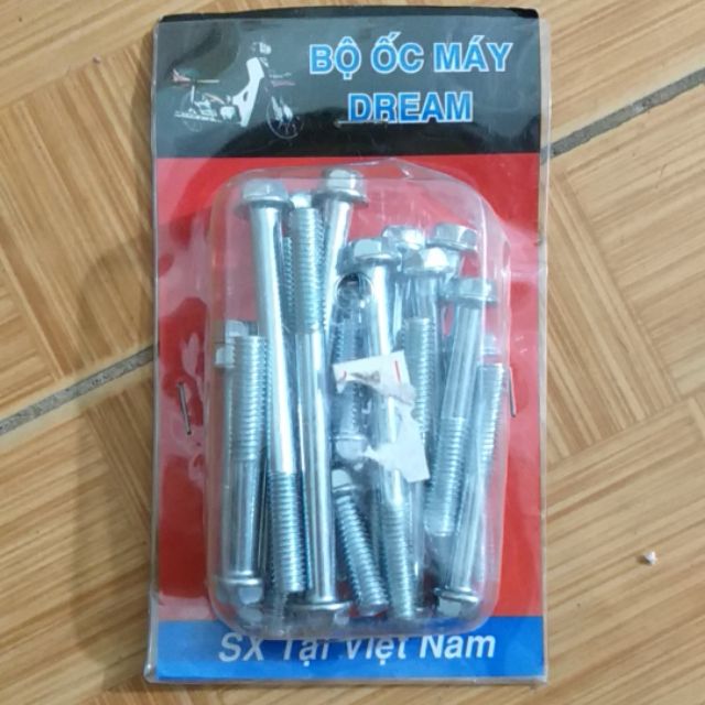 Ốc gắn lốc máy xe DREAM WAVE (giá 1 bộ 20 con) -10%