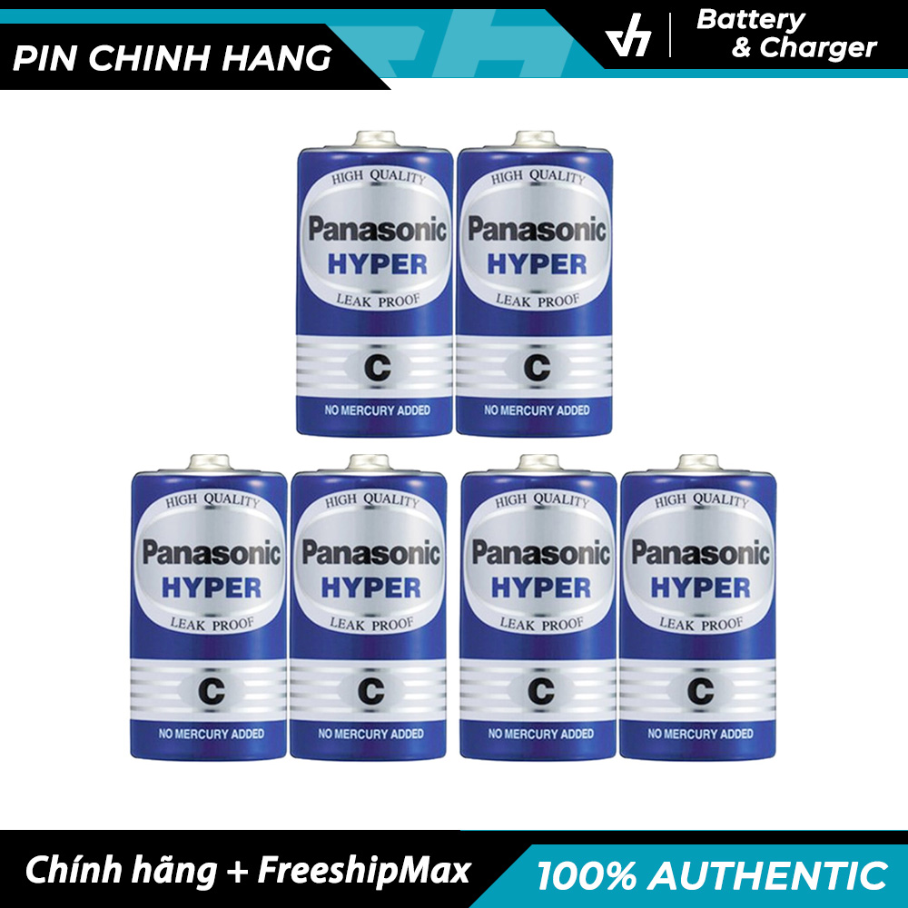 3 vỉ 2 viên pin c panasonic r14ut - pin trung c 1.5v không chảy nước