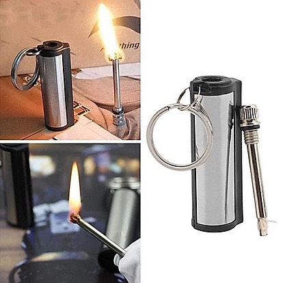 Hột Quẹt , Bật Lửa Móc Khóa Vĩnh Cửu Hình Tròn Giá Rẻ