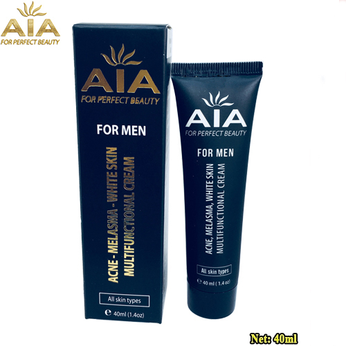 [HCM][FREESHIP + MGG]  Kem Trị Mụn Thâm AIA Cosmetics - Mờ Sẹo - Ngăn Nhờn - Trắng Da - Se Khít Lỗ Chân Lông Dành Cho Nam (40ml)