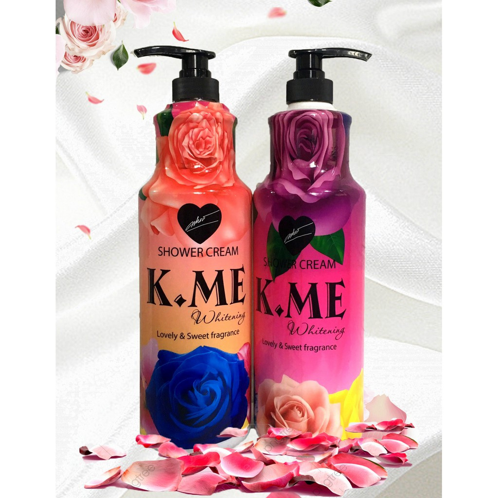 [CHUẨN THÁI] Sữa Tắm Trắng Hương Hoa Hồng K.ME Thái Lan Dung Tích 1200ml (Date: 36 tháng)- Chai Sữa Tắm Trắng Hương Hoa Hồng K.ME Thái Lan Dung Tích 1200ml
