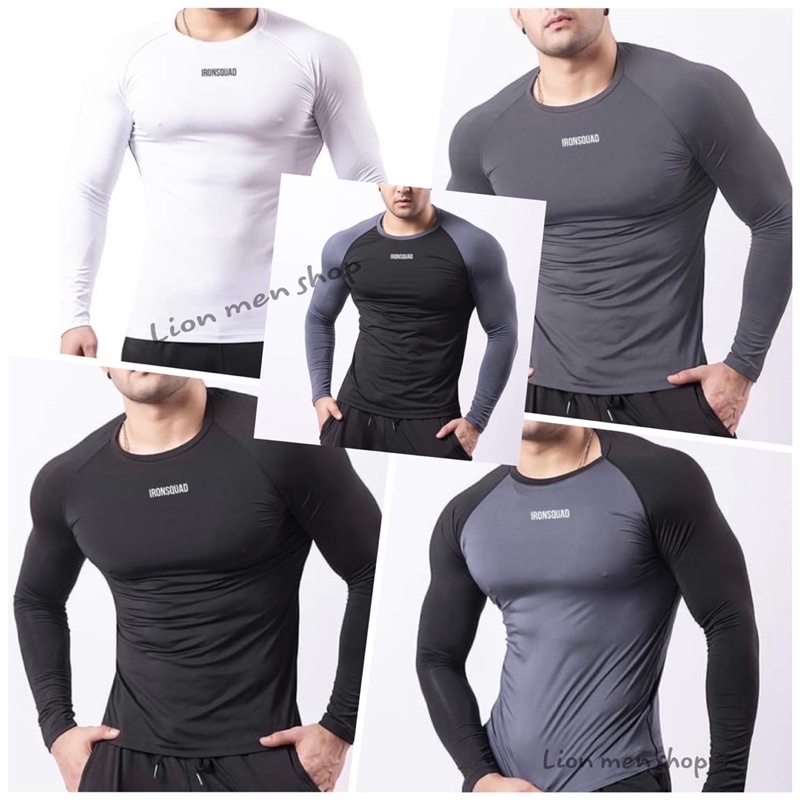 Áo giữ nhiệt ôm body tay dài nam thun lạnh co dãn 4 chiều