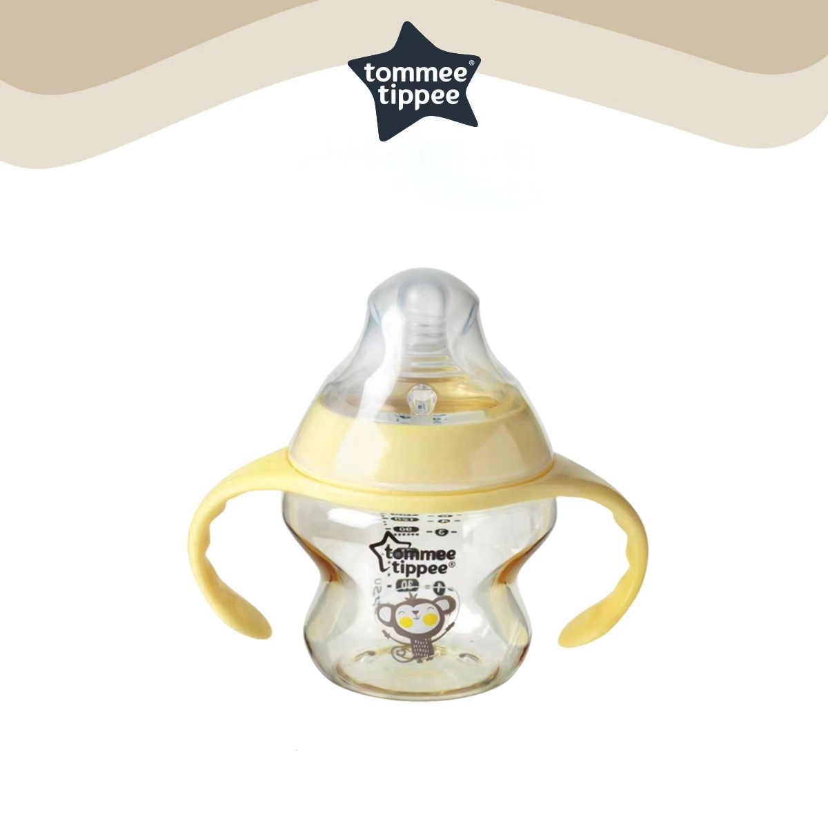 Bình bú sữa Tommee Tippee Closer to Nature 5oz/150ml Bình sữa PPSU cổ rộng 0m + Núm vú chảy chậm có