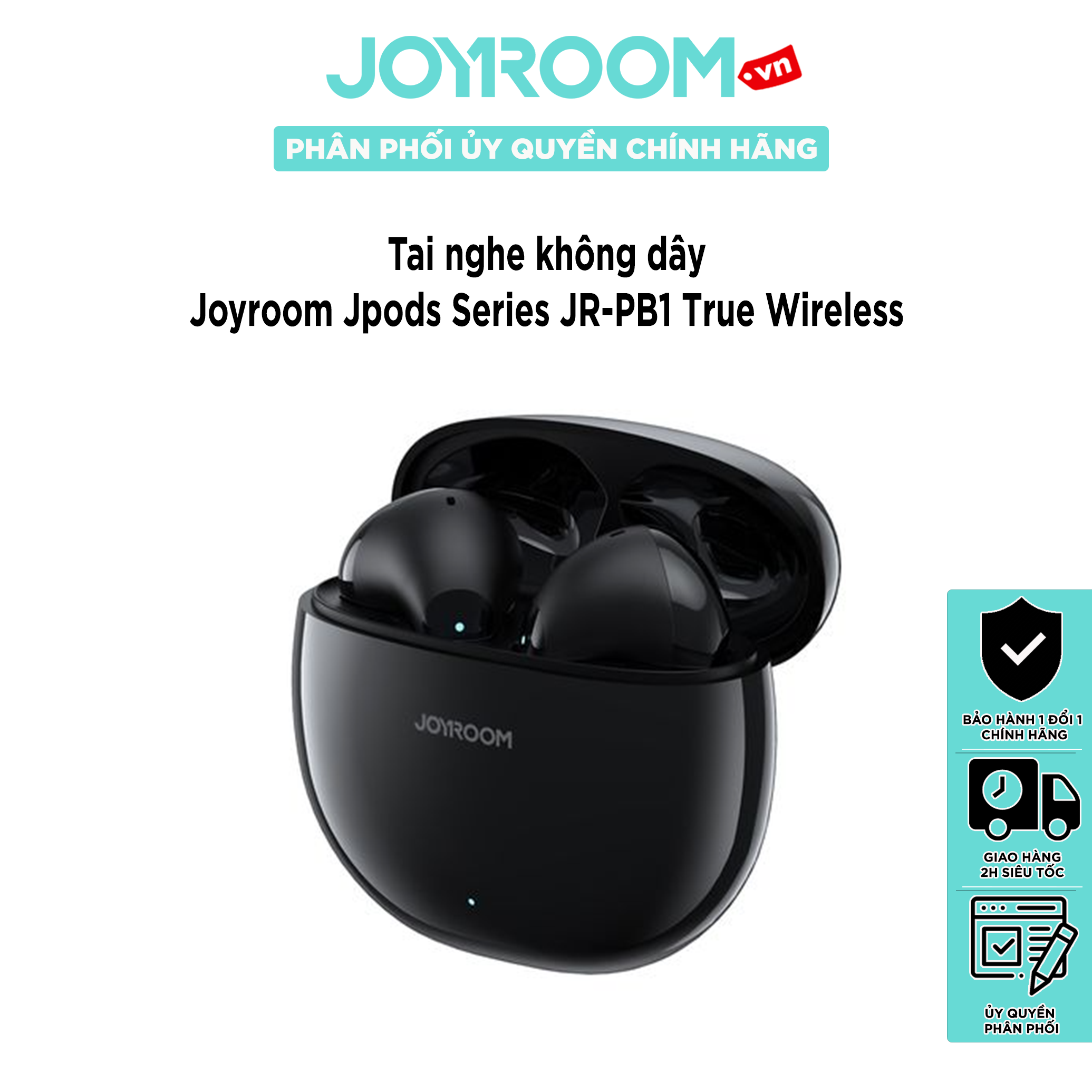 Tai nghe không dây Joyroom Jpods Series JR-PB1 True Wireless Dual-Mic ENC Earphones-White