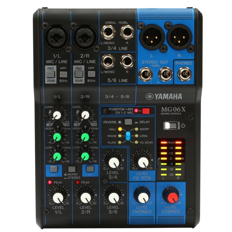 Bàn trộn mixer yamaha mg06x chính hãng made in malaysia