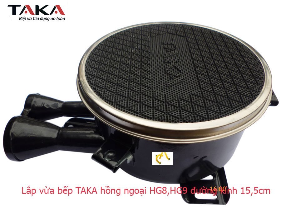 [Voucher 7% Max 800K] Điếu bếp gas hồng ngoại Taka 155mm chính hãng HG8, HG9, HG3, HG4
