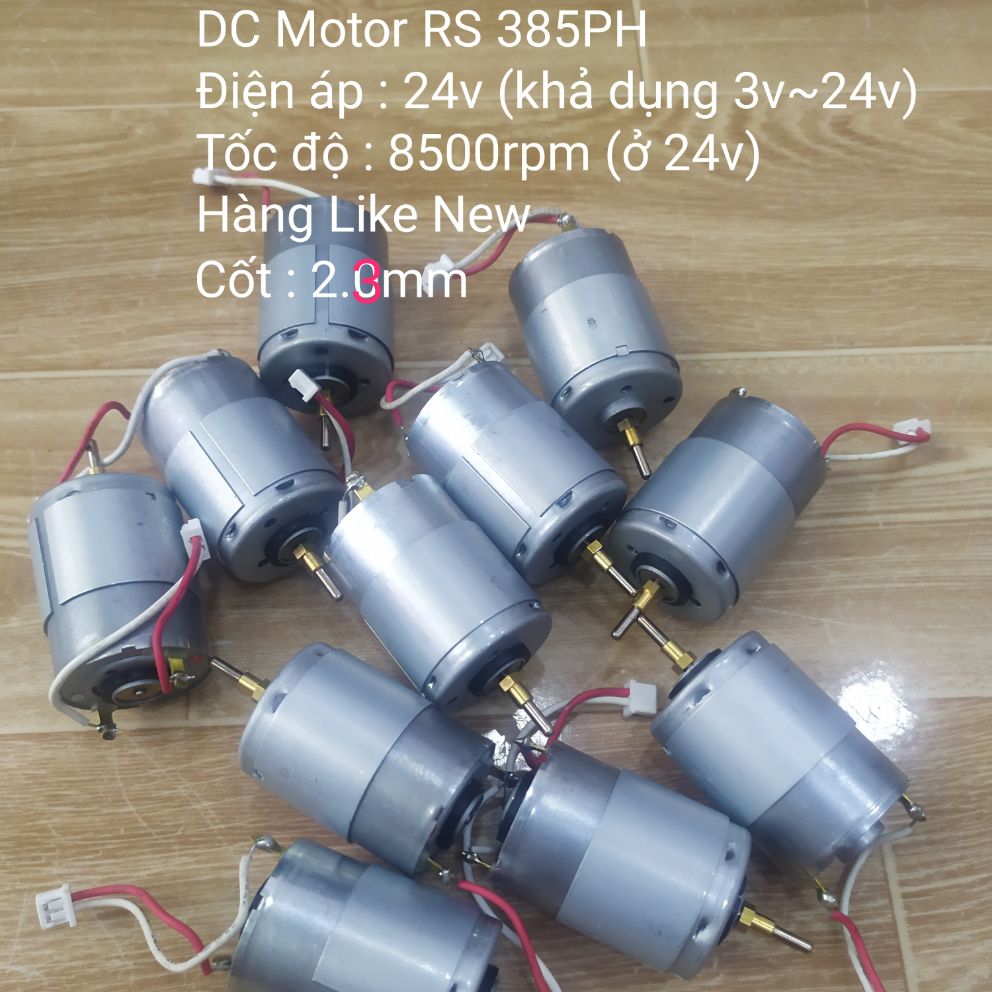 DC motor RS385PH 24v 10,500rpm Like New