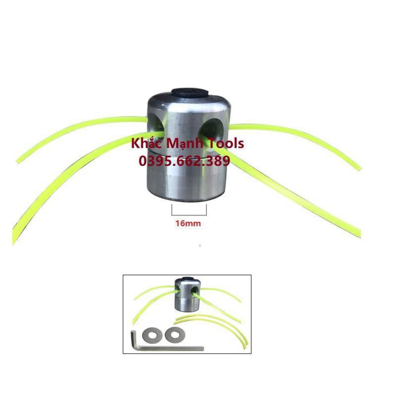 Đầu cắt cỏ bằng hợp kim nhôm, đầu cước máy cắt cỏ