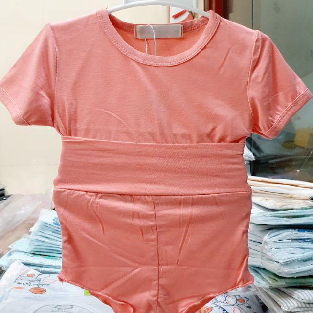Bộ chip cạp cao cute cotton thun lạnh cho bé trai bé gái