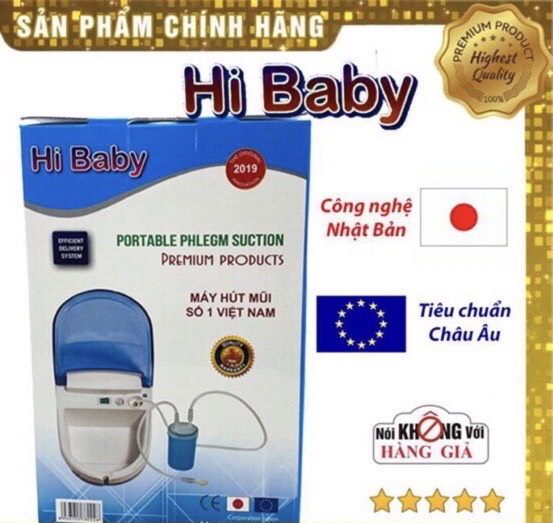 Máy hút mũi bảo hành 5 năm hút sạch đờm dãi bé hết khò khè