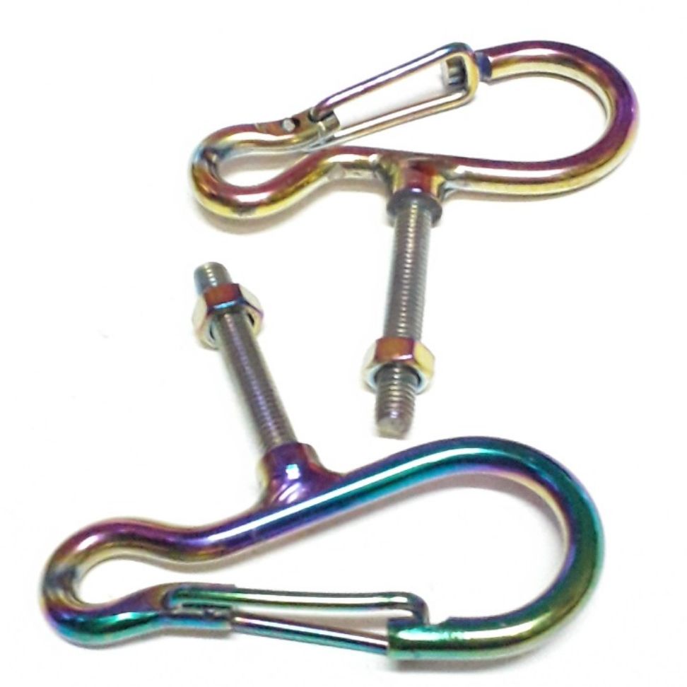 Móc inox tròn bấm màu 2cái