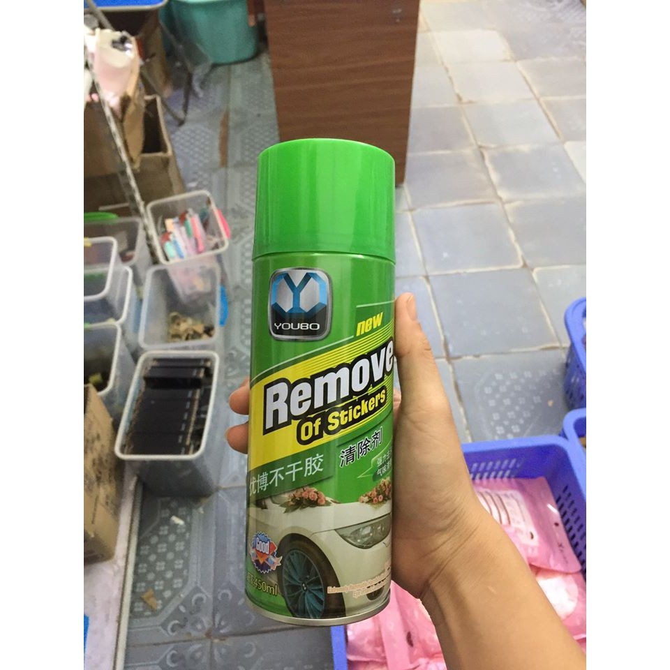[Hàng Loại Xịn] Bình dung dịch chai xịt tẩy keo dán băng dính đa năng Sticker Remover rửa sạch vết 3m decal nhựa đường