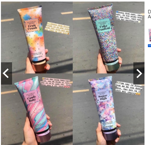 Dưỡng thể nước hoa - Lotion Victoria Secret ngẫu nhiên