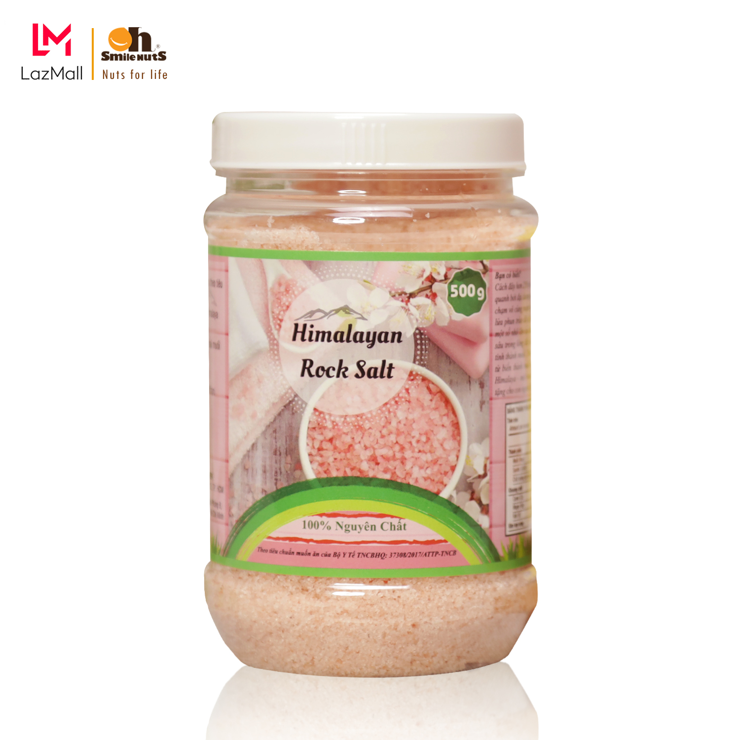 Muối hồng Himalaya (dạng nhuyễn) hộp 500g - 100% nguyên chất dùng trong chế biến và làm đẹp, giải độc, thanh lọc cơ thể, giảm stress, hỗ trợ tiêu hóa