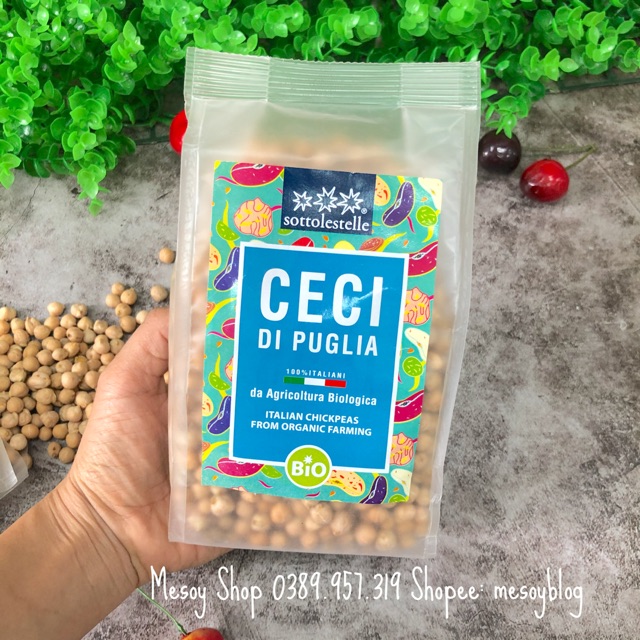 Đậu Gà Hữu Cơ 400g Sottolestelle Organic Chickpea