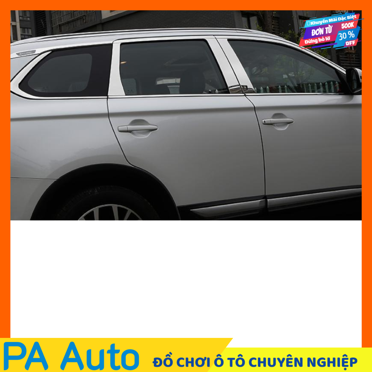 Viền cong kính xe outlander-tặng keo 3m