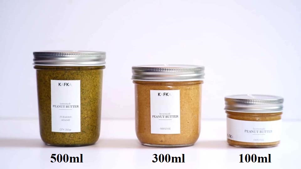 COMBO 3 HŨ THUỶ TINH MIỆNG RỘNG 300ML ĐỰNG THỰC PHẨM, TRÀ, BỘT, NGŨ CỐC