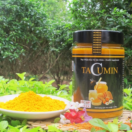 Tacumin 500g - mật ong và tinh chất nghệ curcumin - sữa ong chúa