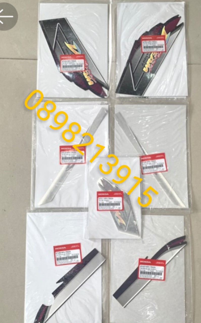 Bộ tem super dream 2006 bạc tím honda chính hãng