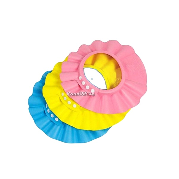 [HCM]MŨ CHỤP GỘI ĐẦU CHO BÉ OKAZAKI (KÍCH THƯỚC 45 - 50CM) - NÓN CHẶN NƯỚC GỘI ĐẦU CHO BÉ