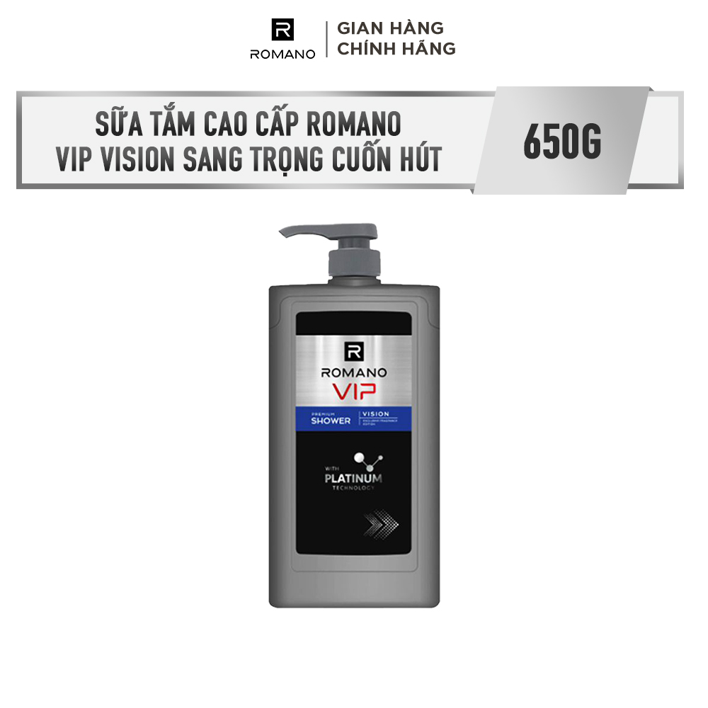  Sữa tắm cao cấp Romano Vip Vision sang trọng cuốn hút 650g 