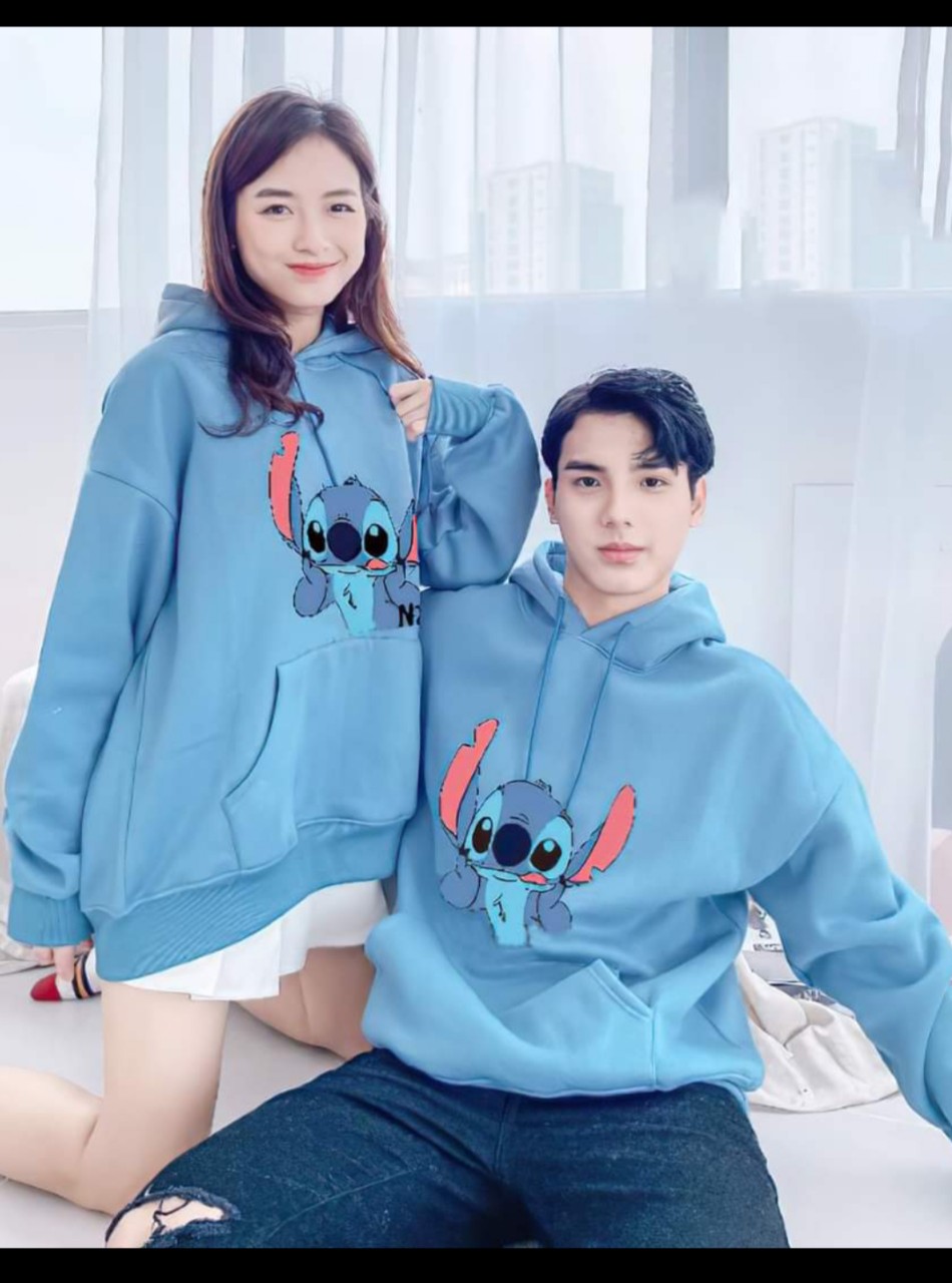 ÁO  ĐÔI HOODIE HÌNH CON GẤU TAI TO SIÊU KUTE