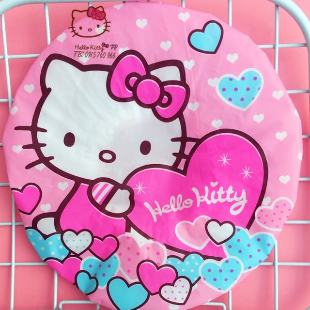 Bọc trùm tóc hello kitty