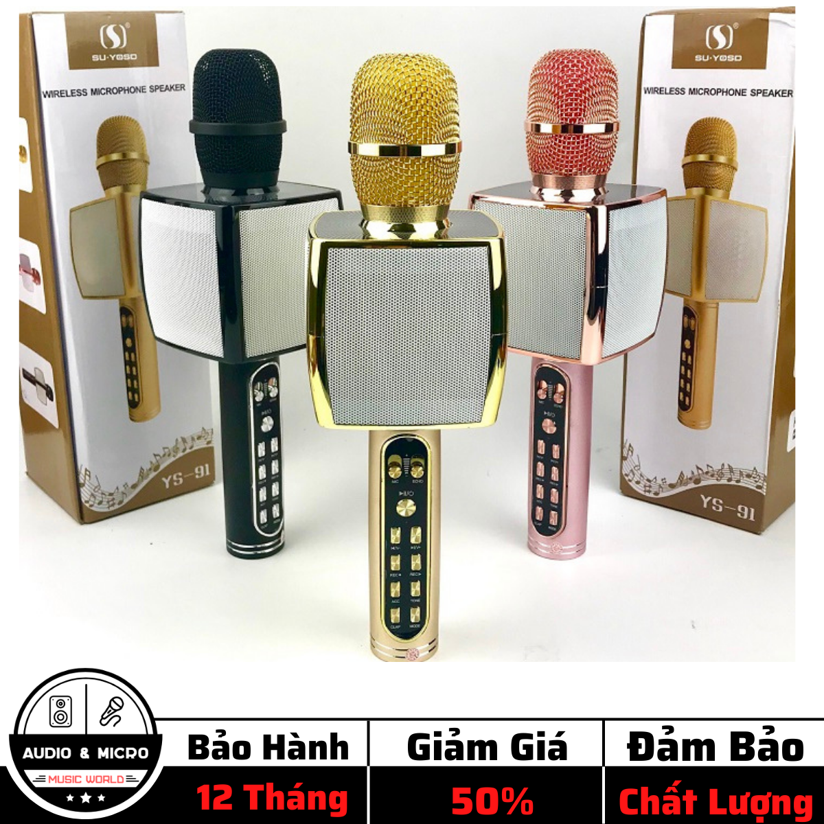 [ HÀNG HOT ] Micro Bluetooth Karaoke YS91/Y98 JVJ hỗ trợ khe cắm thẻ nhớ, Mic bluetooth, Loa bluetooth, micro không dây, Loa karaoke, Mic loa bluetooth, loa bluetooth bảo hành 6 tháng, Micro Bluetooth, Micro không dây, mic bluetooth Bh 6 Tháng