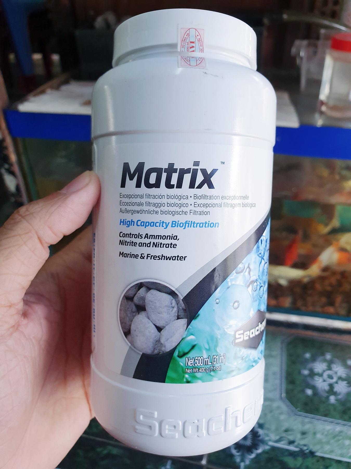 "hoàn tiền đến 10%" 290g đá matrix seachem vật liệu lọc vi sinh hồ cá giúp trong nước