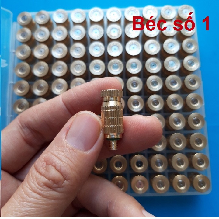 10 Béc phun sương từ số 1 đến số 8, chất liệu đồng thau