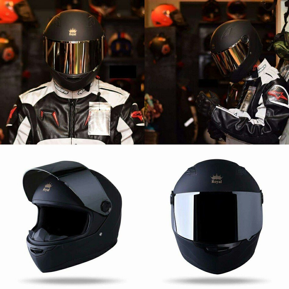 Mũ Bảo Hiểm Fullface ROYAL M136 Chính Hãng/Bảo Hành 12 Tháng  (Kính Khói )