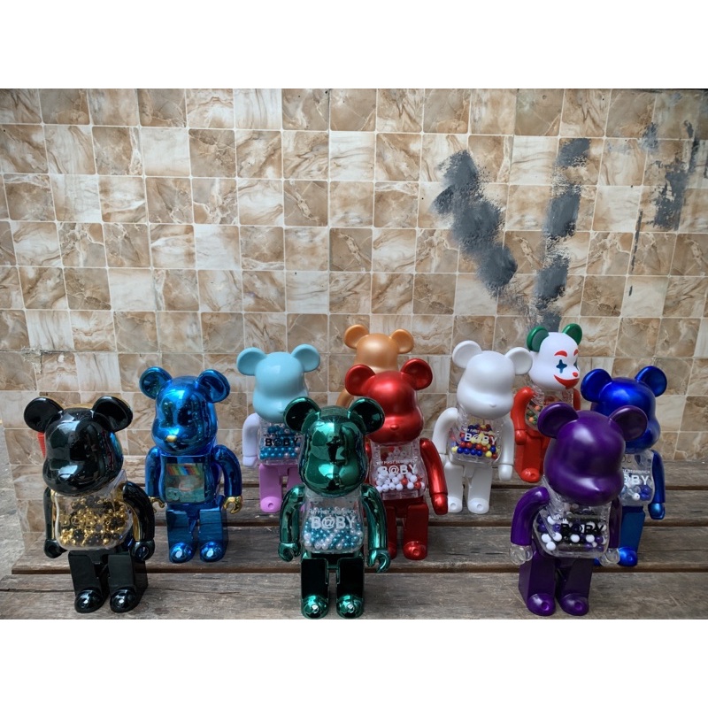Bearbrick my first baby 400% 28cm bụng có bi