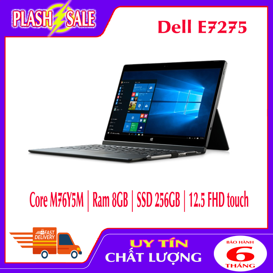 Laptop dell latitude e7275 core m76y5m | ram 8gb | ssd 256gb | 12.5 fhd touch