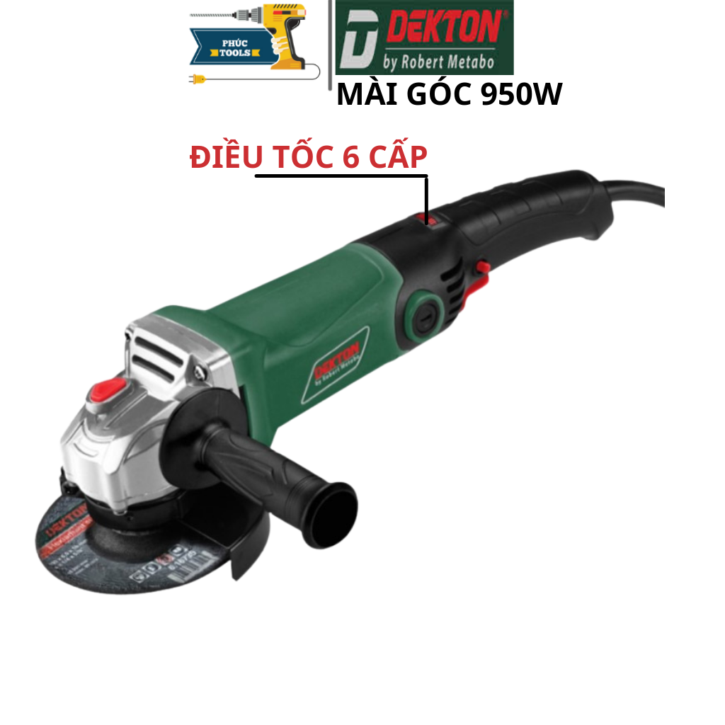 Máy mài cầm tay Dekton Dk-G950s chỉnh điều tốc 6 cấp