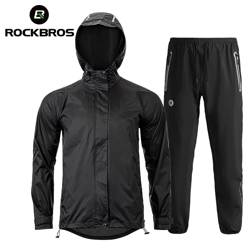 ROCKBROS Motorcycle Raincoat Set Outdoor Adult Bicycle Windproof Raincoat