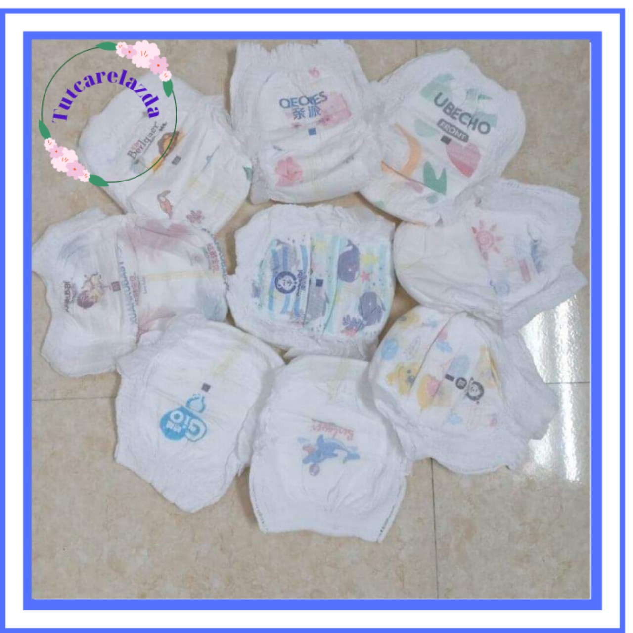 Tã bỉm quần/dán hana 100 miếng m/l/xl/xxl/xxl - hàng xuất Nhật, bề mặt 3D, rất nhiều các lỗ thoáng khí chống trào ngược, chất lỏng được giữ hoàn toàn bên trong không gây ra sự khó chịu cho bé