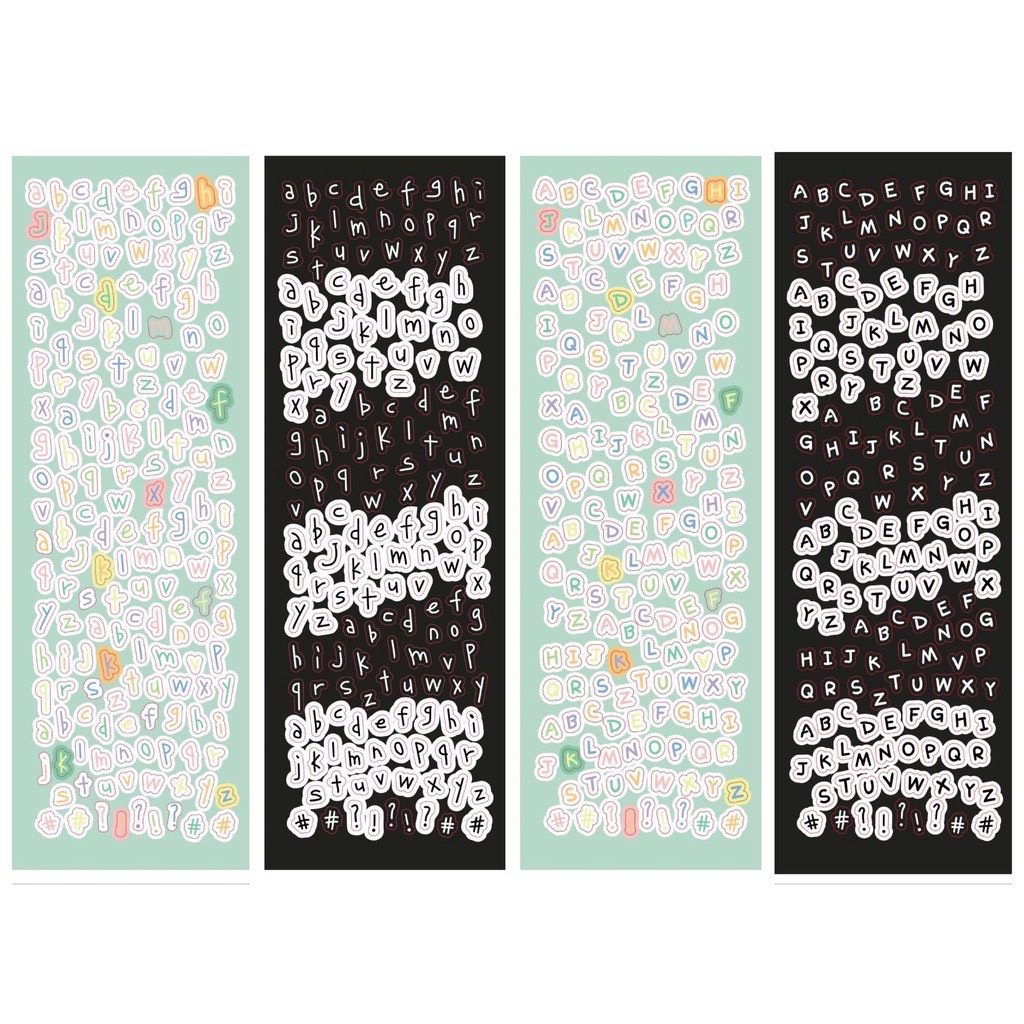 Sticker chữ cái - alphabet stickers