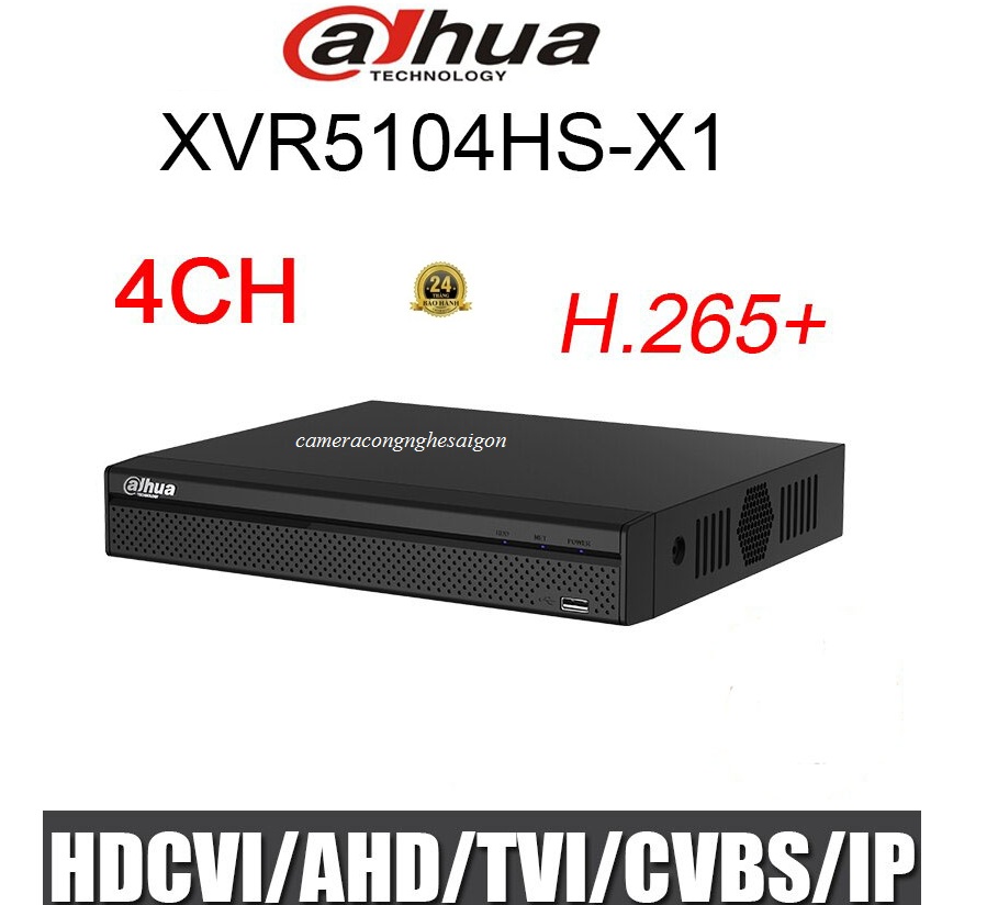 Đầu ghi hình dahua 4 kênh xvr5104hs-x1,bh 2 năm