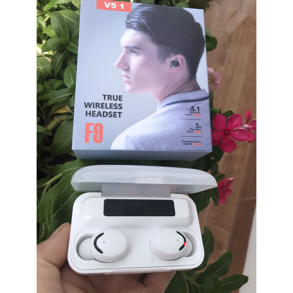 Tai Nghe không dây Bluetooth F9 phiên bản pro màu đen cá tính dành cho các dòng điện thoại thông minh