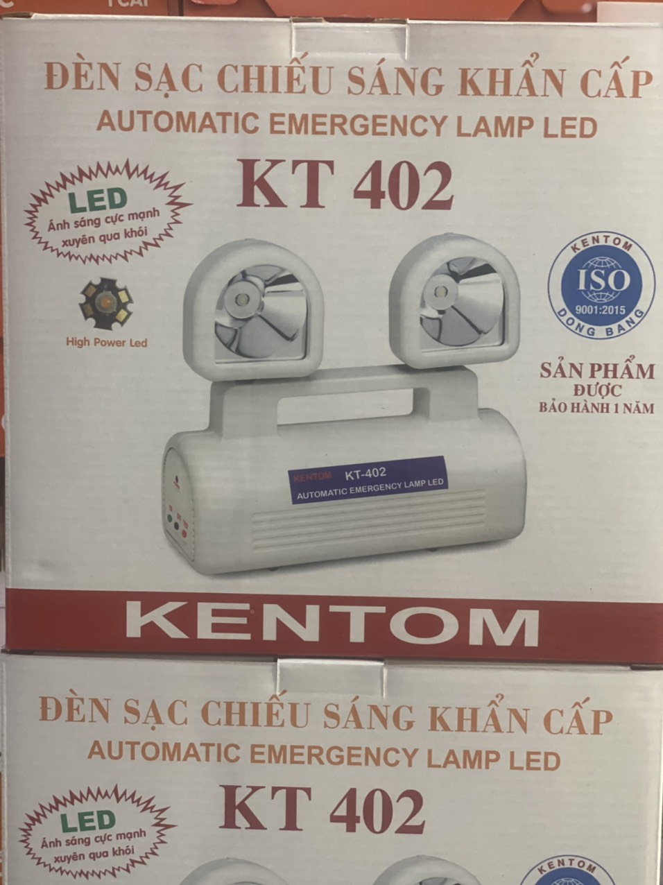Đèn sạc led sự cố Kentom KT-402 hàng chính hãng