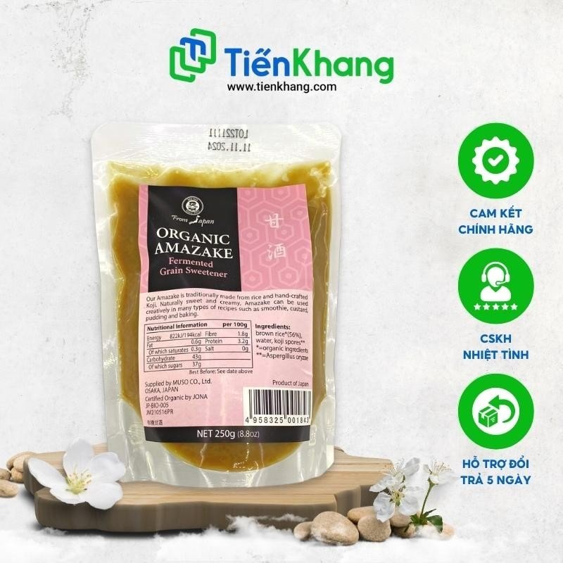 Sữa gạo lên men amazake nhật bản - bịch