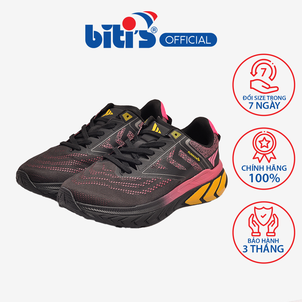 Giày Chạy Bộ Nam -Nữ Biti's Hunter Running 2.0 HSM004800DEN/HSW004800DEN (ĐEN)