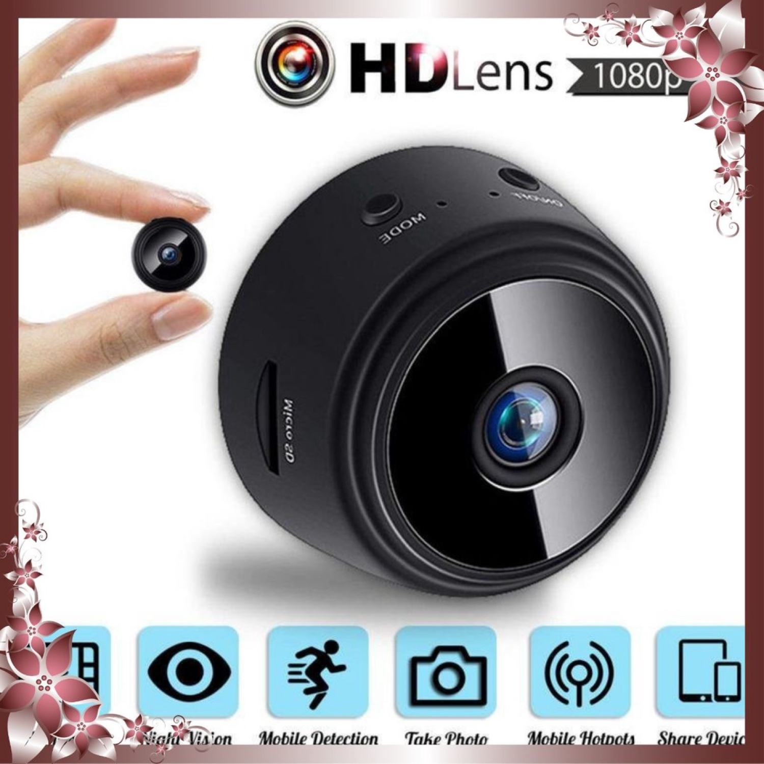 Camera IP wifi kết nối với điện thoại, quay ban đêm