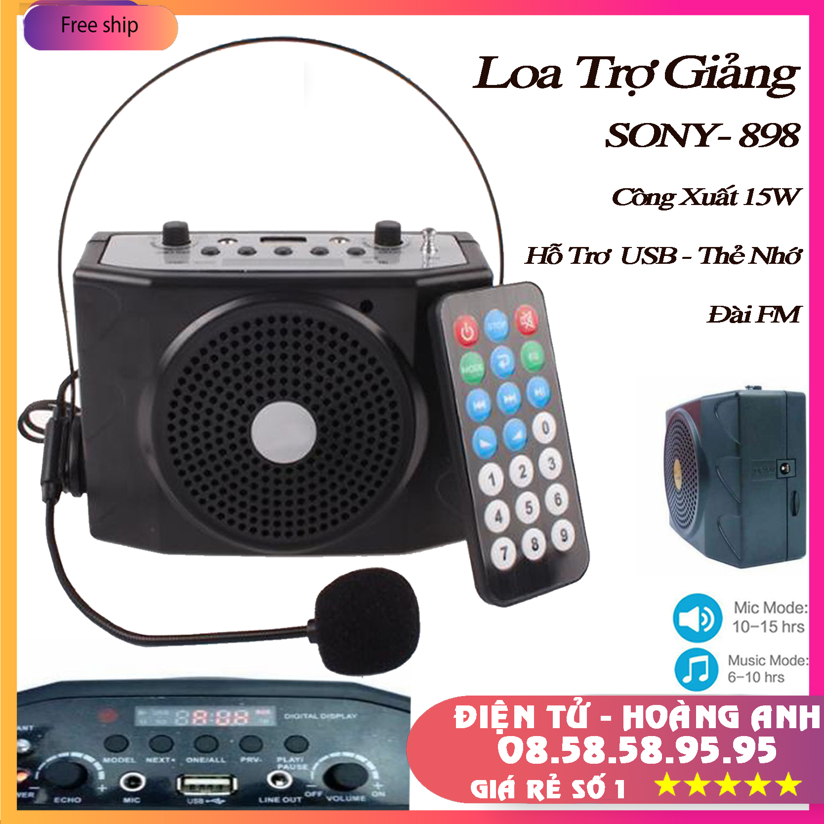Loa trợ giảng sony sn898...giá tốt thị trường...giá tặng kèm tất cả thiết bị...